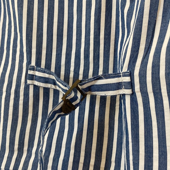 Anthropologie Porridge Vest white linen & stripes Small - Picture 5 of 7